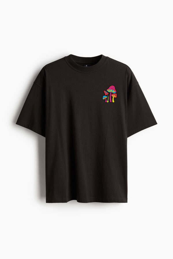 Mashroom Design Oversized T-shirt